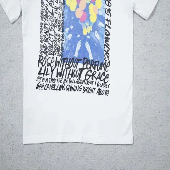 STUSSY Rear Logo Bouquet T-Shirt - White Short Sleeve - Picture 4 of 13